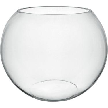 Imagem de VASO DECORATIVO ENFEITE CASA HOME&CO VIDRO 27x35x35cm TRANSPARENTE