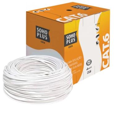 Imagem de FURUKAWA SOHOPLUS Caixa de Cabo de Rede Cat6 de Cobre 305 mts Utp, Branco