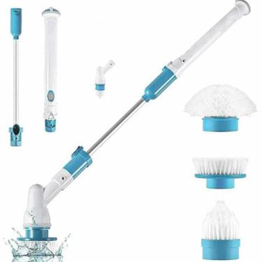 Imagem de Vassoura Elétrica Spin Scrubber: Ideal para Limpeza de Pisos, Banheiro