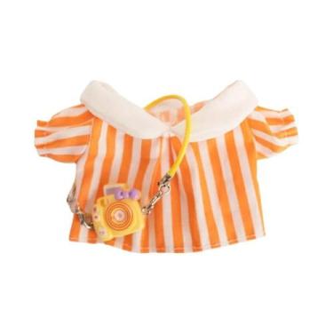 Imagem de Casaco De Pelúcia Colorido Xadrez Labubu Para Bebês, 17cm, Design Chic