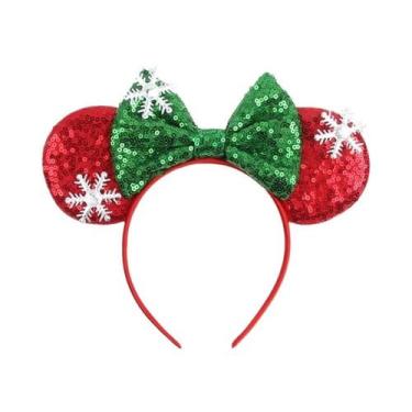 Imagem de Tiara De Natal Disney Mickey Mouse Para Meninas, Adultos E Crianças Co