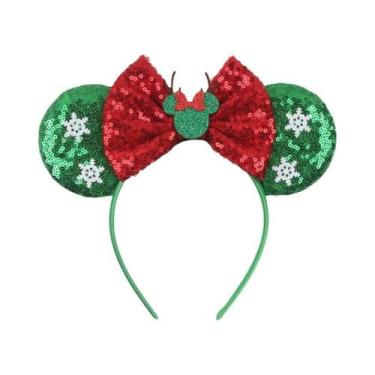 Imagem de Tiara De Natal Disney Mickey Mouse Para Meninas, Adultos E Crianças Co