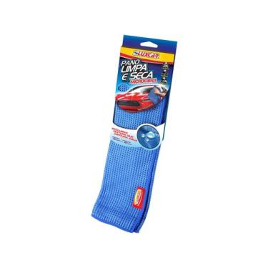 Imagem de Pano Limpa E Seca Microfibra Para Vidros E Lataria Nao Risca - Luxcar,