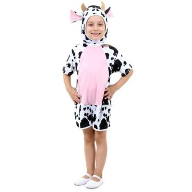 Imagem de Fantasia Vaca Curta Infantil - Sulamericana, Unica, P