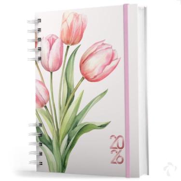Imagem de Agenda 2026 Capa Dura Planejamento Semanal Completo Tulipa - NISTI PRI