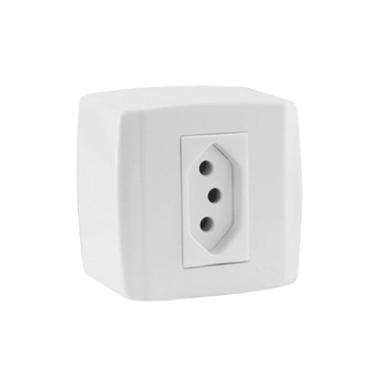 Imagem de Tomada 10A 250V Branco Ilumi