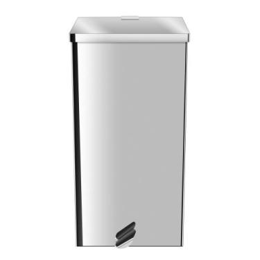 Imagem de Lixeira Quadrada Pedal Aço Inox 50 Litros Ecobin - Inovar Metais