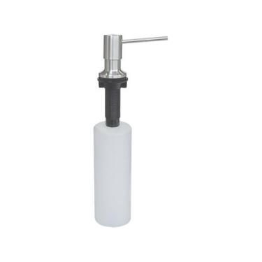 Imagem de Dosador de sabão tramontina em aço inox com recipiente plástico 500 ml
