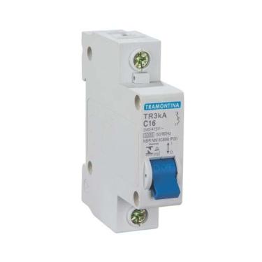 Imagem de Disjuntor TR6KA 6K 1 X 40A para Proteção de Rede Elétrica com Montagem Individual Branco Tramontina