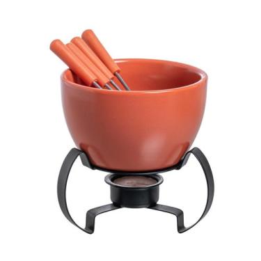 Imagem de Fondue Chocolate Cerâmica Vermelho 7 peças 460ml -Fracalanza, 3 meses 