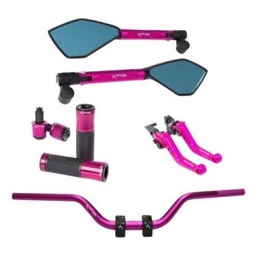 Imagem de Manete Manopla Retrovisor Peso Guidão CG titan fan start cargo freio a