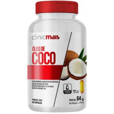 Imagem de Óleo de Coco 1000mg 60 cápsulas - Clinicmais