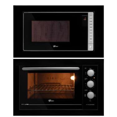Imagem de Kit Fit Line Fischer: Micro-ondas com Descongelar e Forno Elétrico Pre