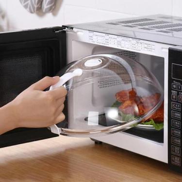 Imagem de Tampa Para Microondas Protetor Alimentos Transparente Anti Sujeira Com