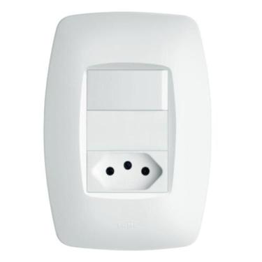 Imagem de Conjunto Interruptor Simples + Tomada 2p+t 10a 250 Volts Elegance - 22