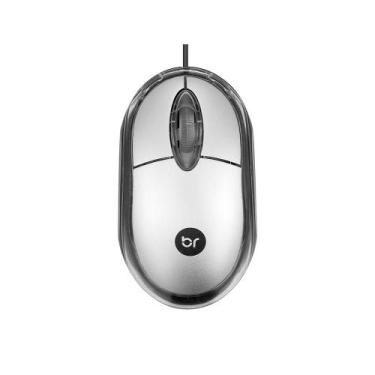 Imagem de Mouse Óptico Bright 0107 Usb 800 Dpi Prata