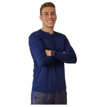Imagem de Camisa Proteção UV 50+ Masculina Manga Longa Camiseta Solar Térmica Praia Pescaria Cicl...