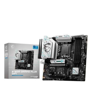 Imagem de Placa-Mãe MSI B760M Gaming Plus, Intel LGA 1700, M-ATX, DDR5, Wi-Fi, Preto - B760M GAMI...