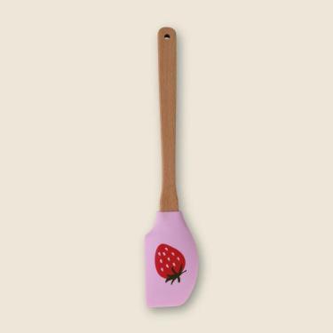 Imagem de Espátula Strawberry Silicone Rosa - A\CASA