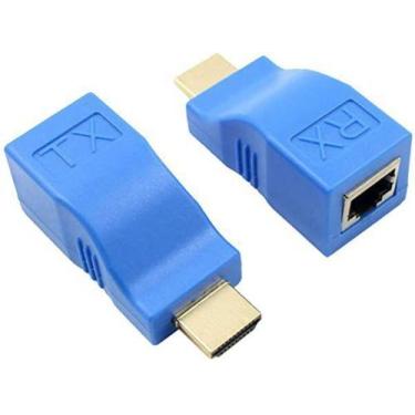 Imagem de Extensor HDMI 01 Porta Full HD até 30 Metros via Cabo de Rede Cat6e/6 