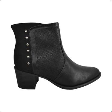 Imagem de Bota Social Comfortflex Salto Robusto Conforto 92301, 36, Vegetal plus