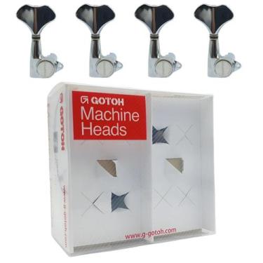 Imagem de Tarraxa baixo 4 cordas Gotoh GB707 em linha L4 Cromado