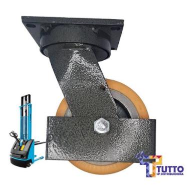 Imagem de Rodízio Giratório Completo com Roda de Apoio Lateral - PALETRANS - Cód