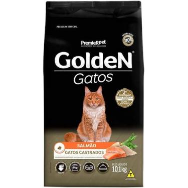 Imagem de Ração Premier Golden Gatos Castrados Salmão 10Kg - PremierPet