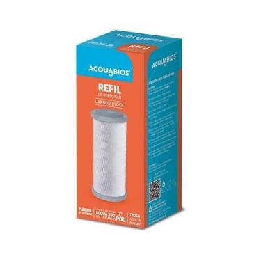 Imagem de Refil para Filtro com Carvão Ativo Acqua 200 Carbon Block 7' Acquabios