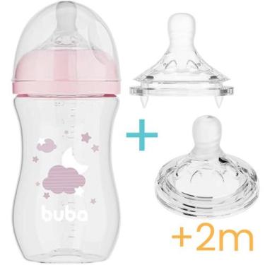 Imagem de Kit Mamadeira Easy Flow c/ 2 Bicos Extras - Buba
