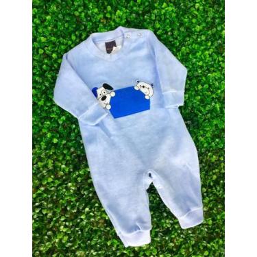Imagem de Macacão Infantil Fem/Masc Plush Diversos - MASSARA BABY , RN, Azul cla