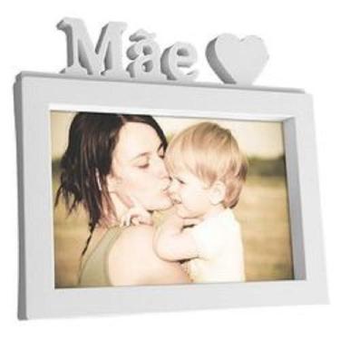 Imagem de Porta Retrato MÃE 15X20 - Branco - Wellmix
