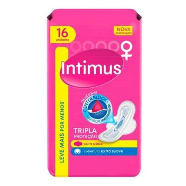 Imagem de Absorvente externo intimus com abas cobertura suave c/16 unidades