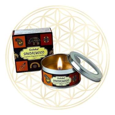 Imagem de Vela Aromática Importada Indiana Goloka, SÂNDALO