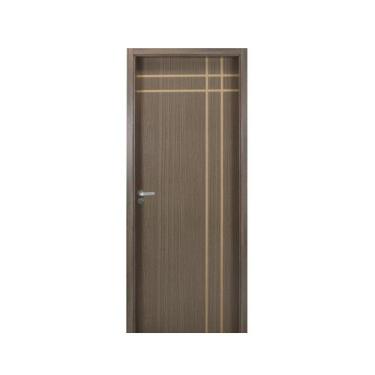 Imagem de Kit Porta de Madeira Decorada 215x74cm com Batente de MDF Ultra 10cm M