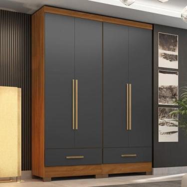 Imagem de Quarto Modulado 100% MDF 2 Peças 4 Portas 2 Gavetas Smart Plus Espress