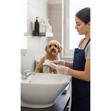 Imagem de Ducha Higiênica 5500W 220V Branca Barbearia Salão Banho - Congratulati