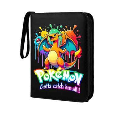 Imagem de Fichário Com Zíper Charizard Pokémon Para 400 Cartas De Jogo, Protetor