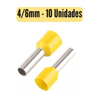 Imagem de Terminal Tubular Ilhós Pré-Isolado Simples 2,5mm à 50mm - CRIMPER, 4/6