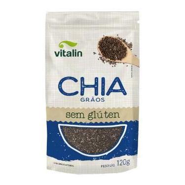 Imagem de Kit 3X: Chia em Grãos Sem Glúten Vitalin 120g