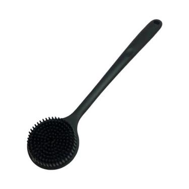 Imagem de Escova De Silicone Macia Para O Corpo Com Cabo, Esfoliante Para Banho 
