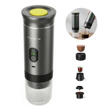 Imagem de Cafeteira Portátil Elétrica Cápsulas e Café em Pó Bivolt - TOMATE, Biv