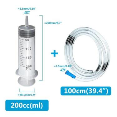 Imagem de Seringa Plástica De Grande Capacidade 50ml-550ml Com Mangueira De 100c