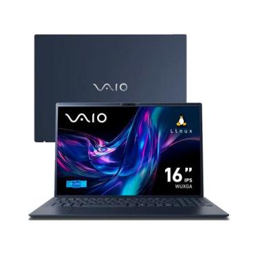 Imagem de Notebook VAIO FE 16 Intel Core i3 1315U 8GB 256GB SSD Linux 16", Preto