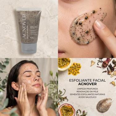 Imagem de Esfoliante Facial Anti Acne Acnover Ruby Rose Hipoalergênico Limpeza P