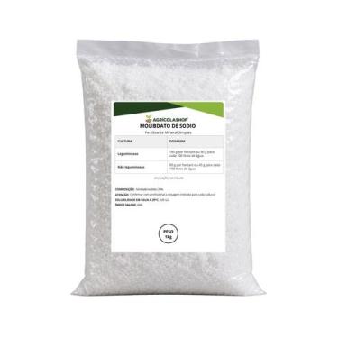 Imagem de Fertilizante Molibdato de Sódio 39% BRQ 1kg Via Foliar - Nutrição de L