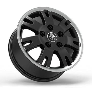 Imagem de Roda Aro 16 Tala 7 Volcano Europa Master 5 Furos Pcd 130 Cor:preto Borda Diamantada