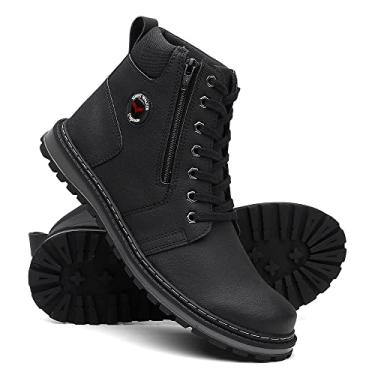 Imagem de Coturno Masculino Zíper Adventure Estilo e Conforto - Preto/42