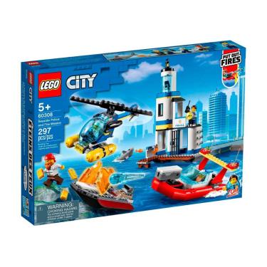 Imagem de LEGO City - Patrulha Costeira e Missão de Combate ao Fogo - 60308