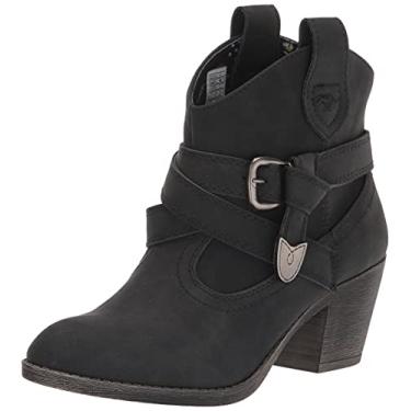 Imagem de Rocket Dog Bota feminina de Pu Western Satisre Lane, Preto, 6